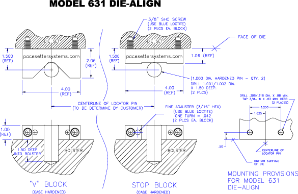 Die Align Diagram